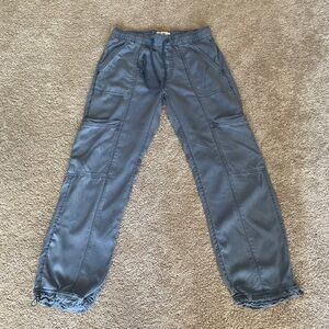 Nicole Miller Blue Drawstring Pants